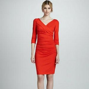 DVF Bentley red-orange dress